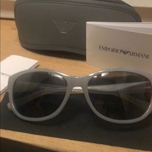 Armani Square Gray Sunglasses